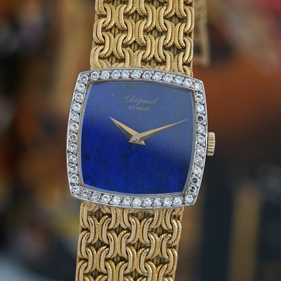 Chopard 1970er Damenuhr - Lapislazuli Dial