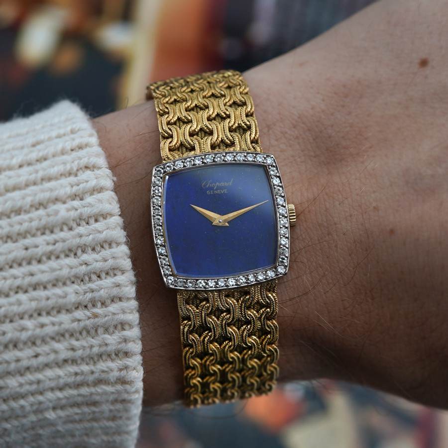 Chopard 1970er Damenuhr - Lapislazuli Dial