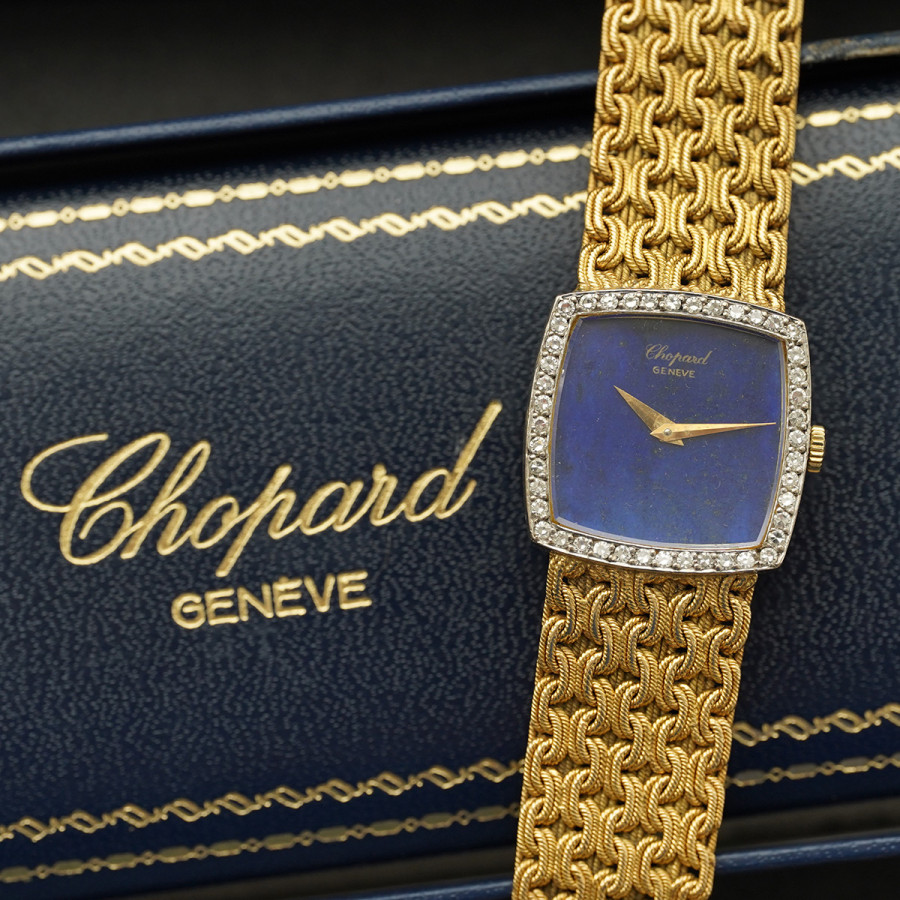 Chopard 1970er Damenuhr - Lapislazuli Dial - ein edles und zeitloses Schmuckstück