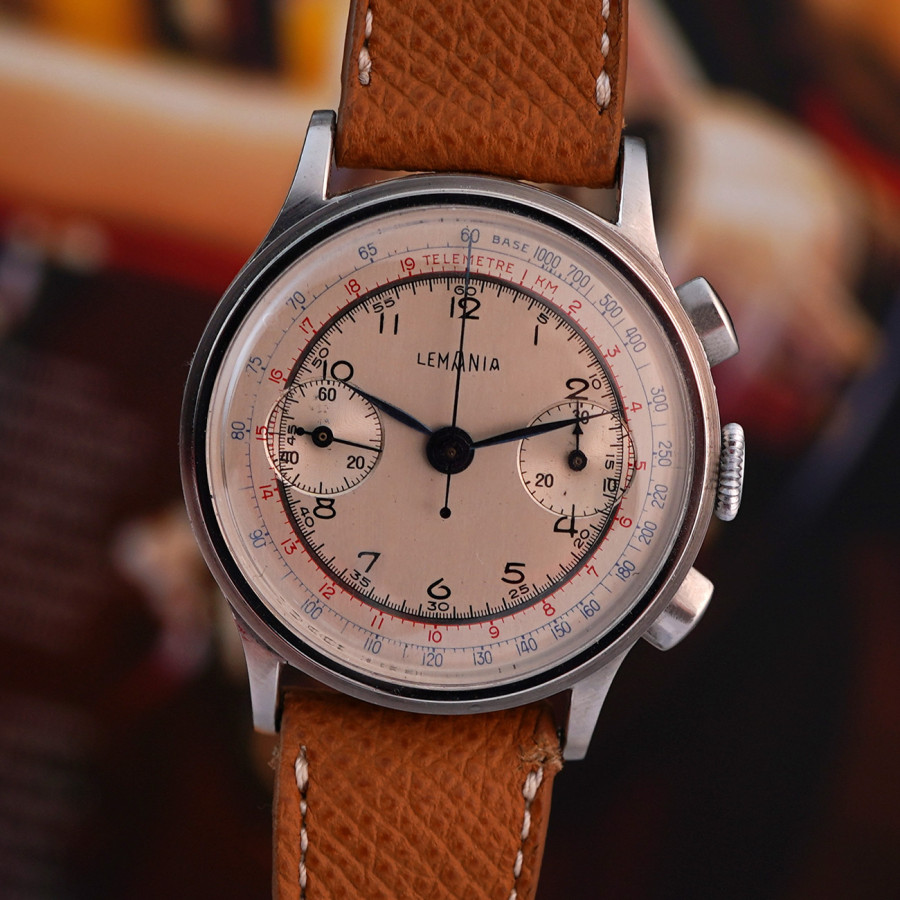 Lemania Chronograph Red and Blue - ein stilvoller Zeitzeuge und ein seltenes Sammlerstück