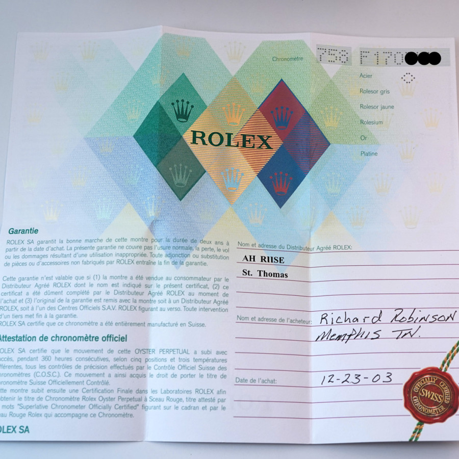 Rolex Submariner 16610LV Kermit - Flat Four - Rolex papers from US Virgin Islands