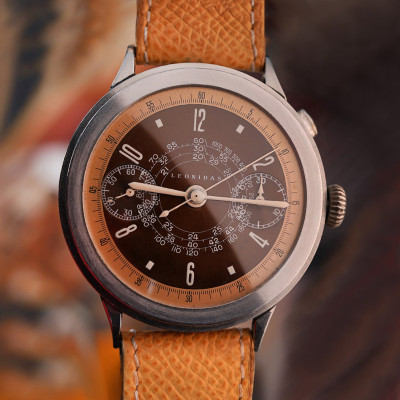 Leonidas Monopusher Chronograph Tropical Dial
