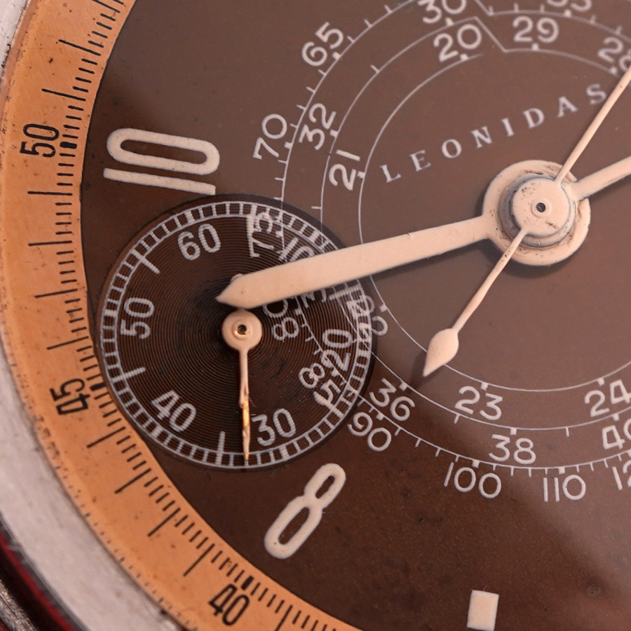 Leonidas Monopusher Chronograph Tropical Dial - perfect original print