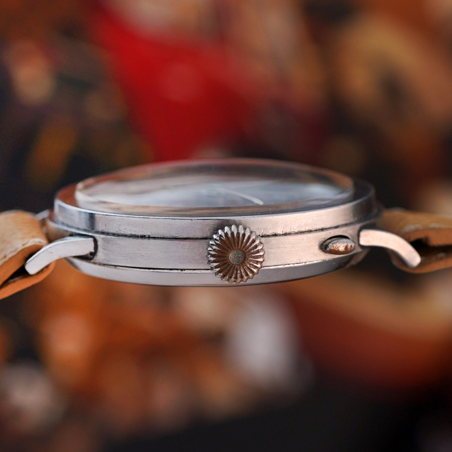 Leonidas Monopusher Chronograph Tropical Dial - rare monopusher chronograph