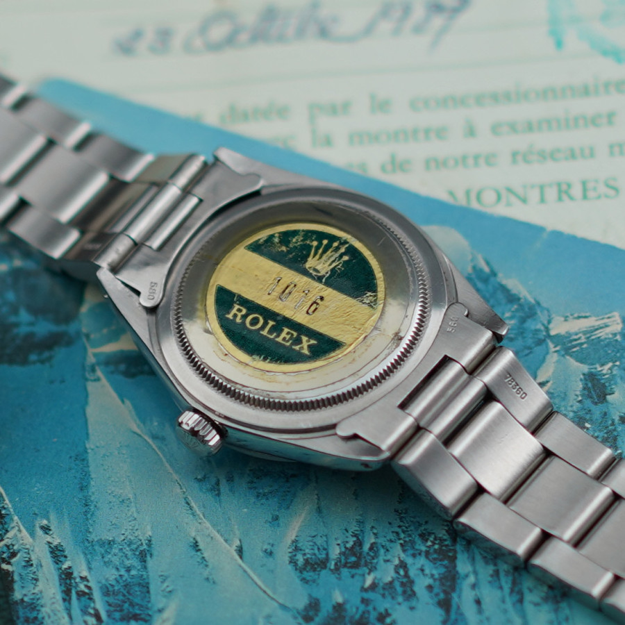 Rolex Explorer 1016 - Papers - sticker on the back
