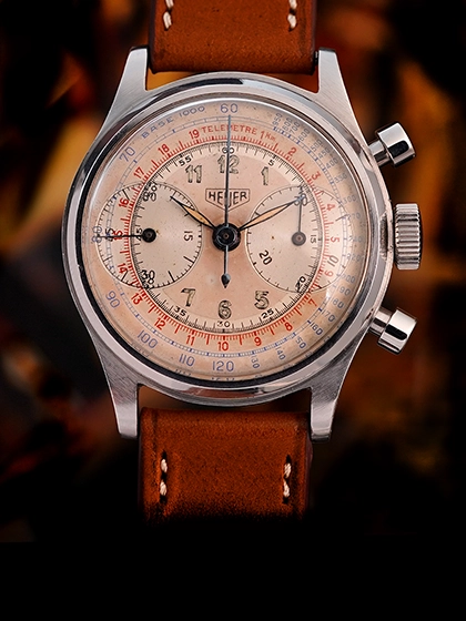 Heuer Pre-Carrera Ref. 2406 Two-Tone Multicolor Dial